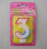 Glitter Numeral Candle &nbsp-  Item #55053