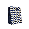 Med Chevron Indigo Blue Gloss Bag&nbsp;&nbsp-&nbsp;&nbsp;Item #MB123