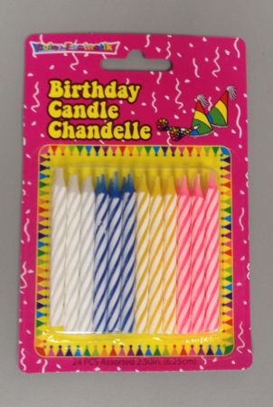24 CT Birthday Candles